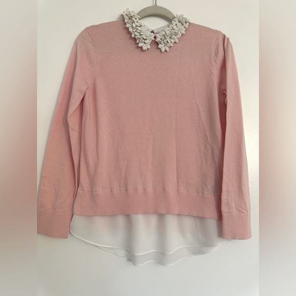 Ted Baker Tops New Ted Baker Nansea Floral Collar Mockable Sweater